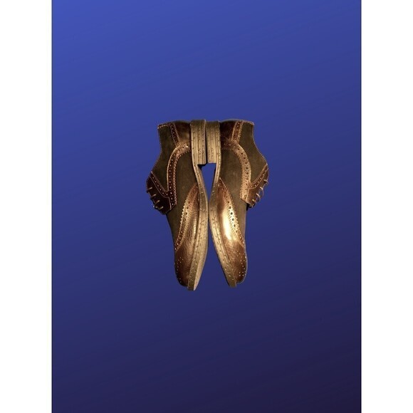 ROBERT WAYNE “Kaden” Brogue Wingtip Oxford, BLACK/BROWN, Size 9D, Pre-owned, EUC - Picture 5 of 8